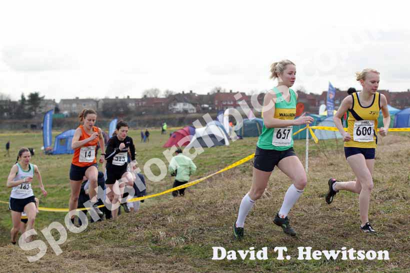 Senior womens Danielle Hodgkinson and Alex Snook,  NEHL, Wrekenton.